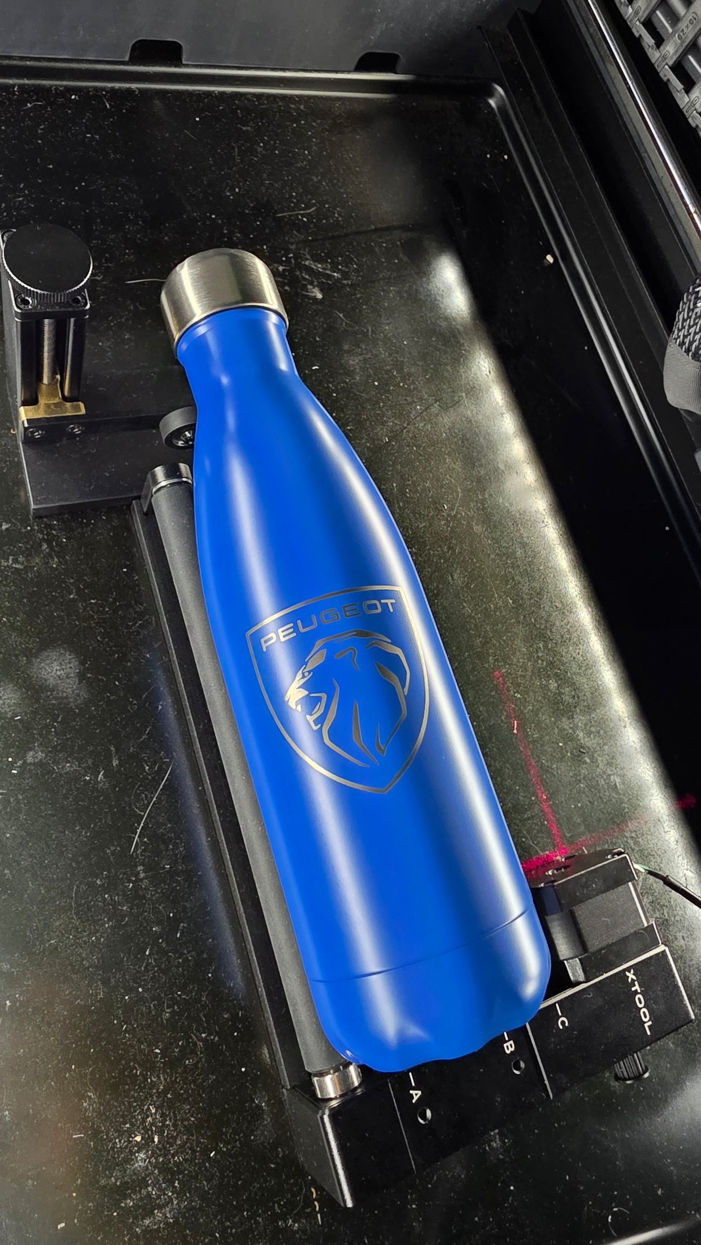Bouteille isotherme unique, moment gravé, Bouteille en acier inoxydable 500mL